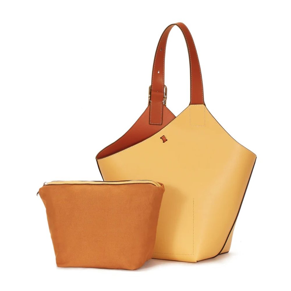 MDBM Cholet Yellow Leather Tote